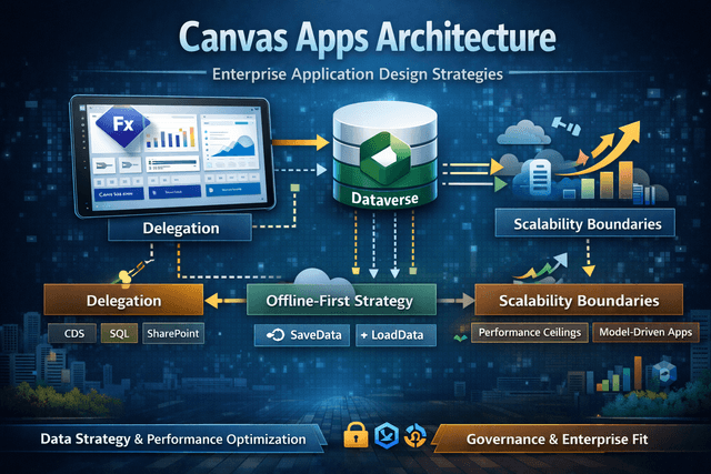 Enterprise Canvas App architecture with Power Fx and Dataverse